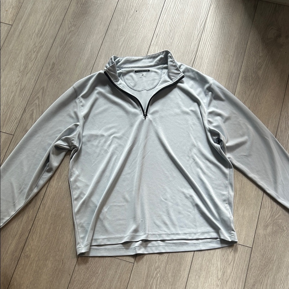 Gray Quarter-Zip Pullover